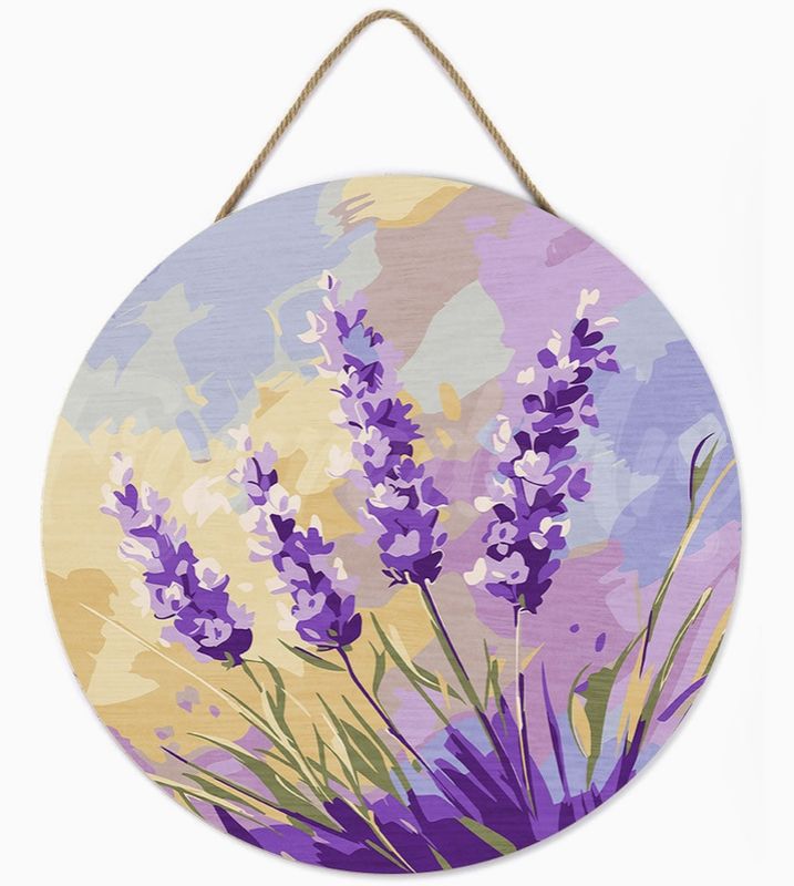 Figured'Art Wood Slice - Lavender