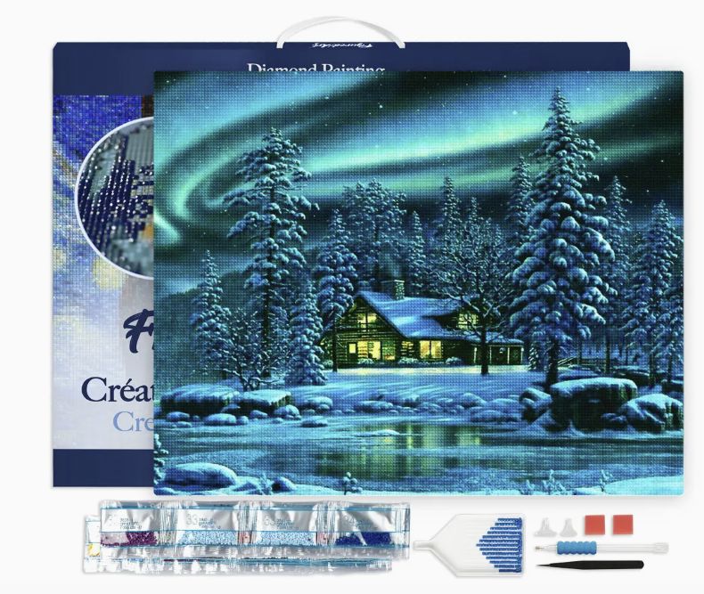Figured'Art 16x20 Framed - Polar Northern Lights