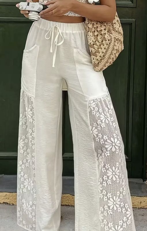 Mccolin Lace Panel Pant