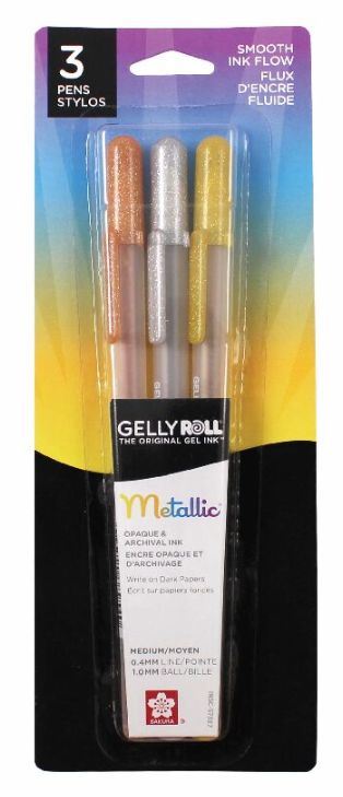 Gelly Roll Metallic Medium 3pk