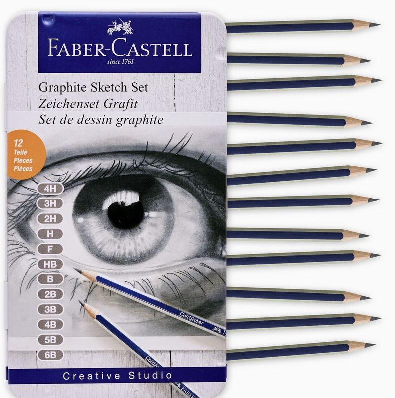 Faber-Castell Goldfaber Graphite Sketching Set 12pc