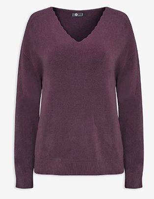 M Plum Knit Sweater