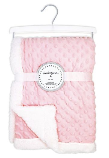 Pink Popcorn Baby Blanket