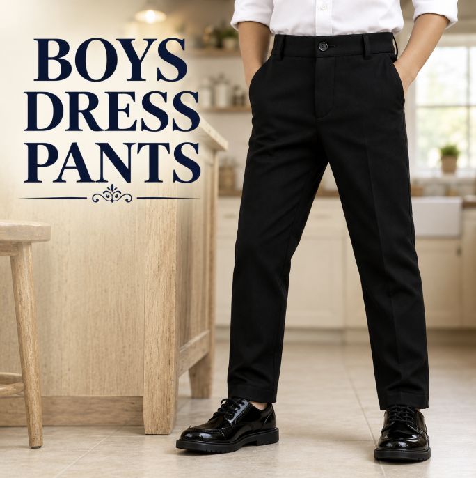 Black Boys Dress Pant