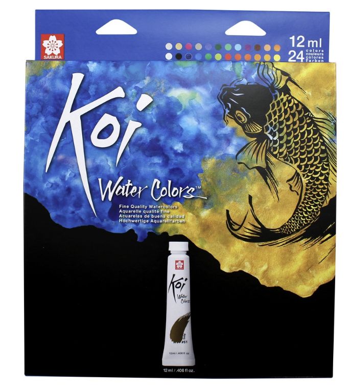 Koi Water Colors 12ml Tubes 24pc