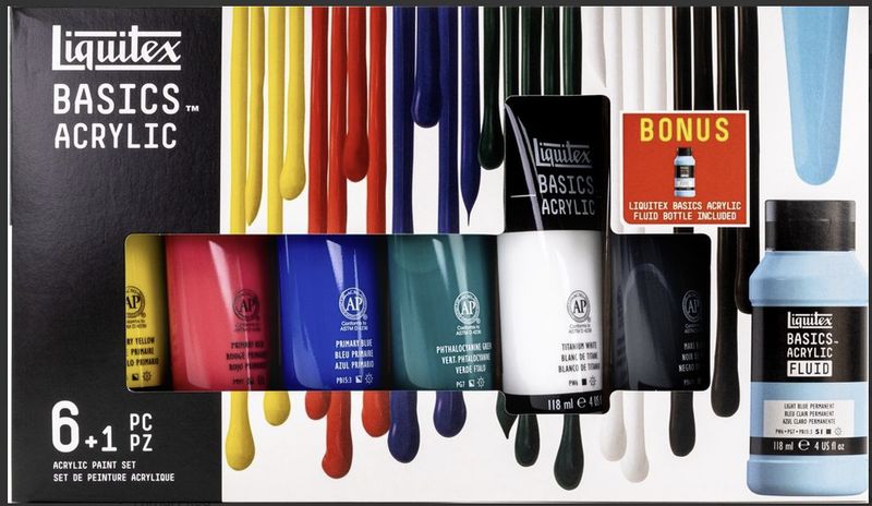Liquitex Basics Set - 118ml - 6+1 Pack