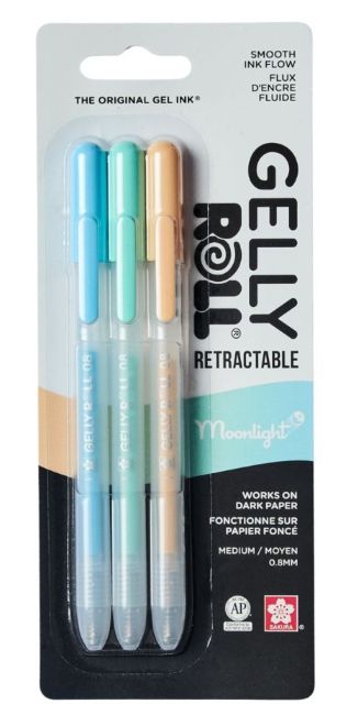 Gelly Roll Medium Retractable Garden 3pk