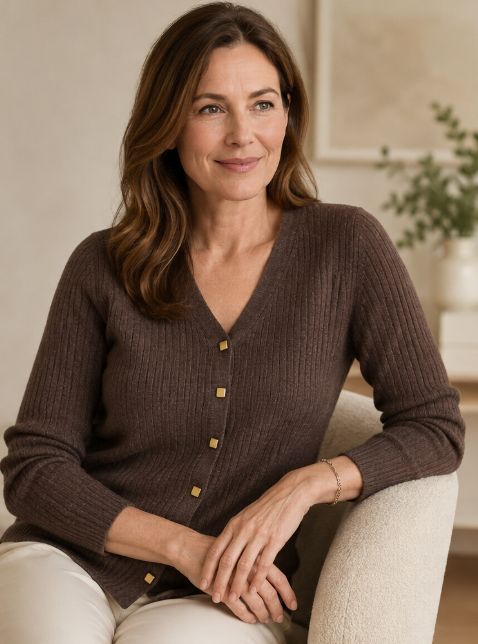 C&amp;S Allysa Mocha Knit