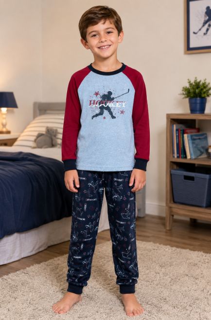 MID Grey Hockey PJ