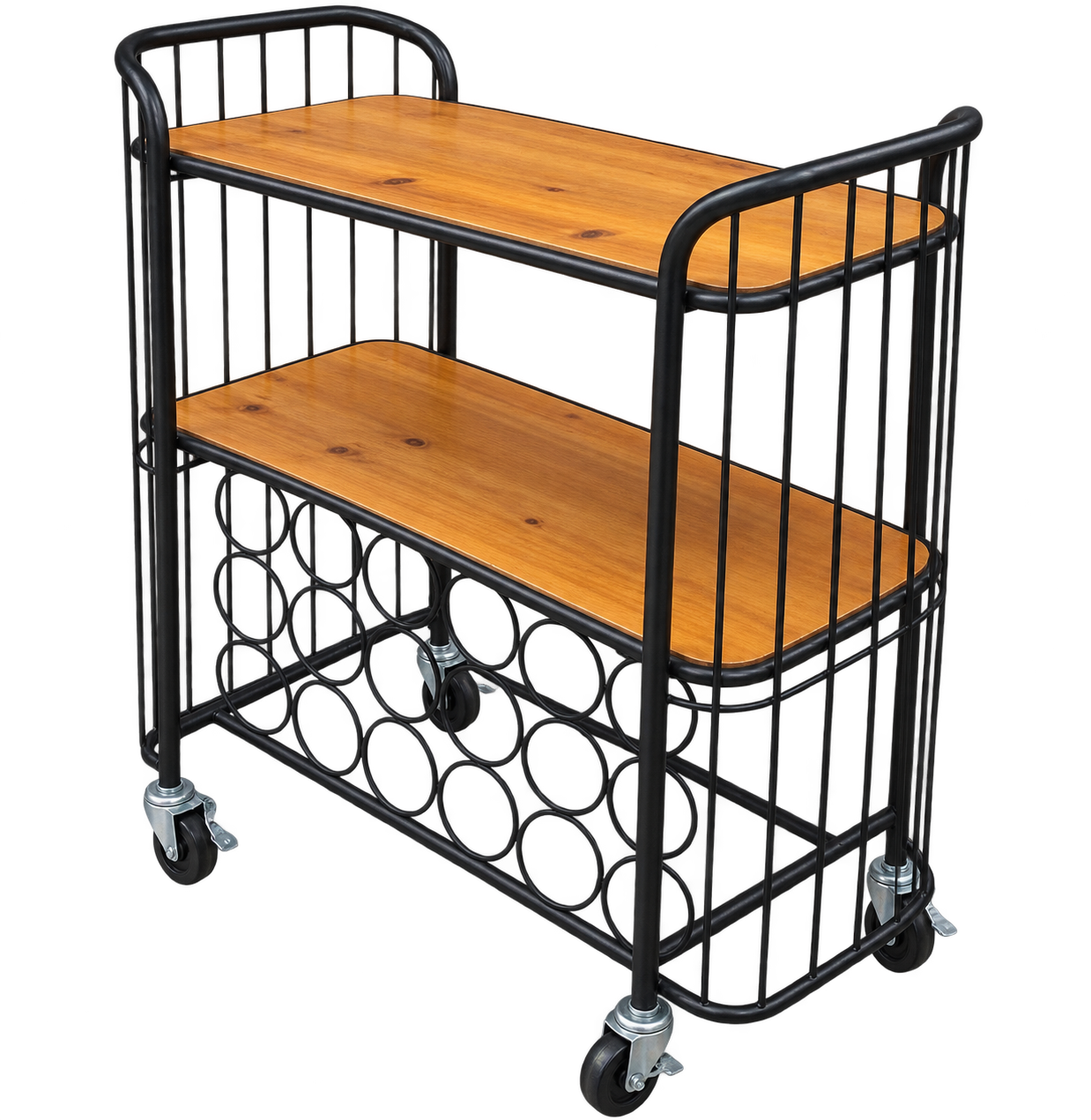Rolling Wine Cart