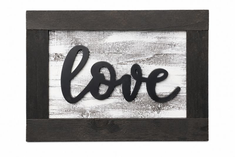Wooden Love Sign