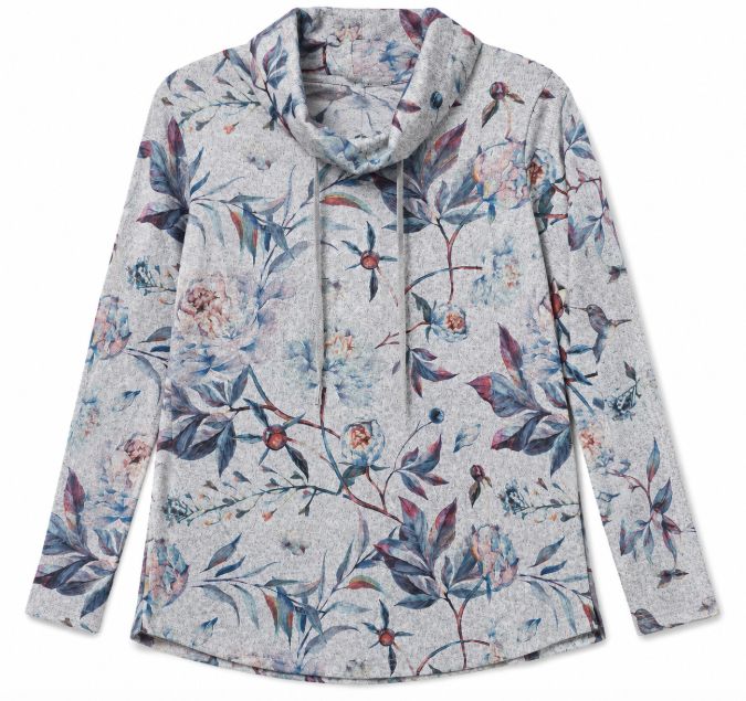 Kleio Floral Drawstring Top