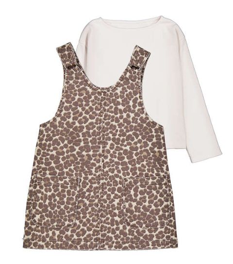 MYRL Leopard Pinafore Set