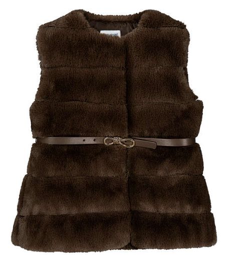 MYRL Faux Fur Belted Vest