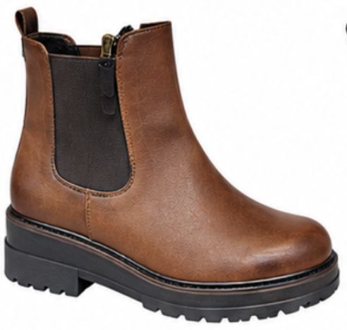 Vangelo Brown Slip On Boot