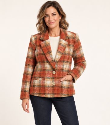 AS Rust Plaid Jacket