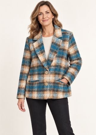 AS Blue Plaid Jacket
