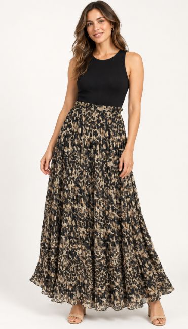 AS Animal Print Skirt