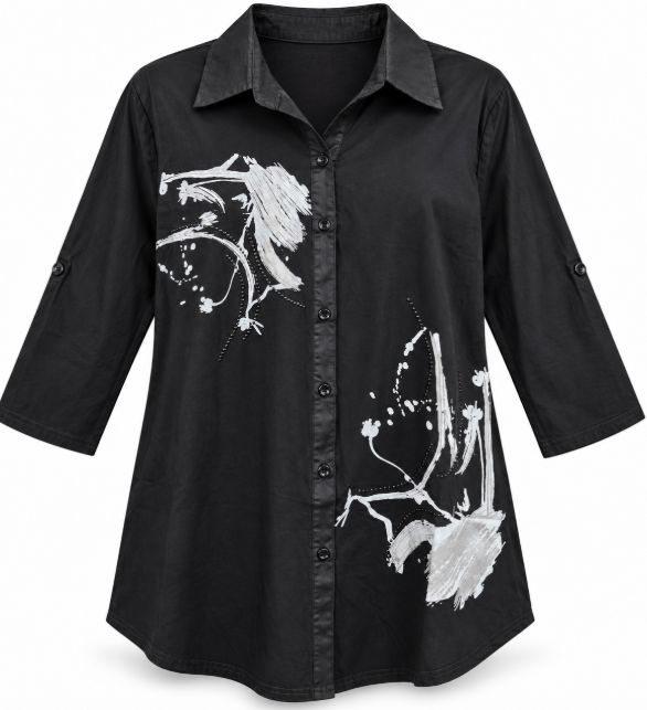Moffi Black Bling Blouse