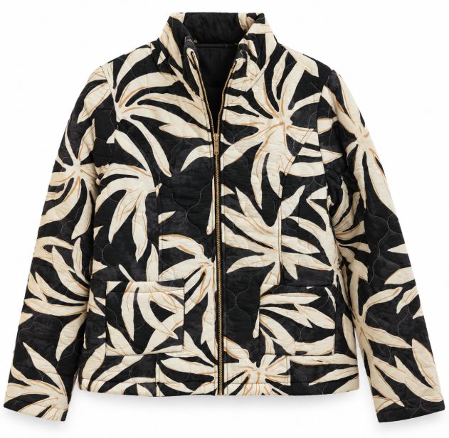 Moffe Beige Printed Jacket