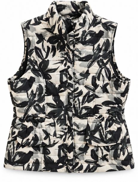 Moffi Grey Printed Vest