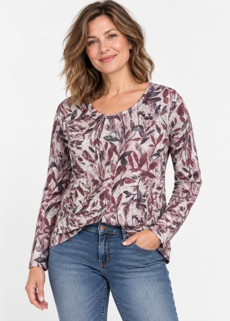 Moffi Purple Floral Top