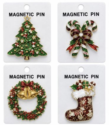 Magnetic Brooch - Xmas