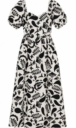 EEW Puff Sleeve Printed Dress