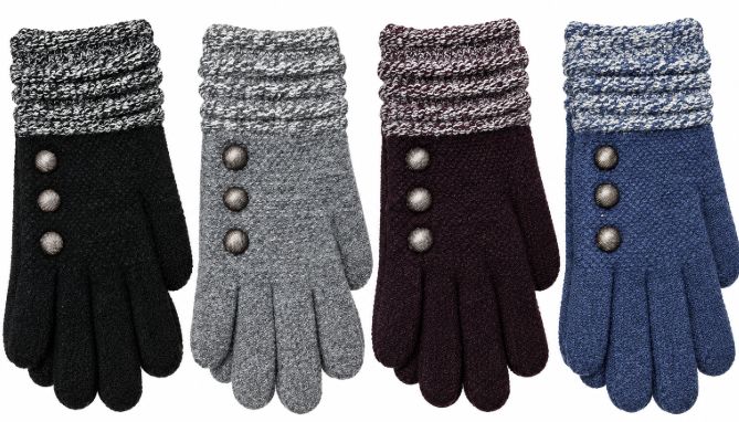 Brits Knits Button Gloves