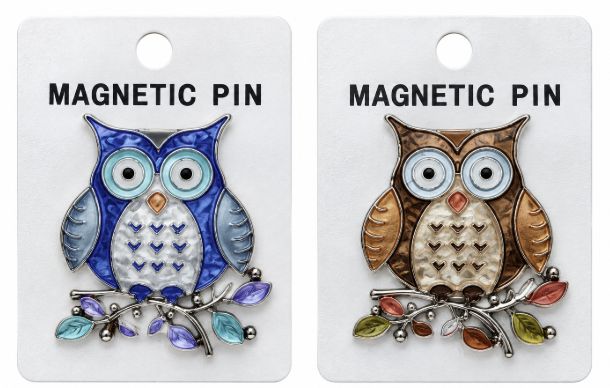 Magnetic Brooch - Owl