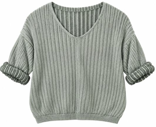 Bella Military Green VNeck
