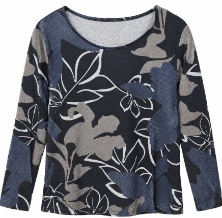 Creation Black Floral Top