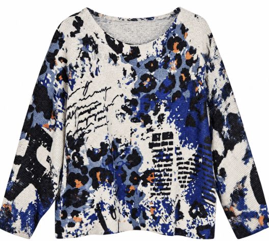 Cherishh Blue Abstract Top
