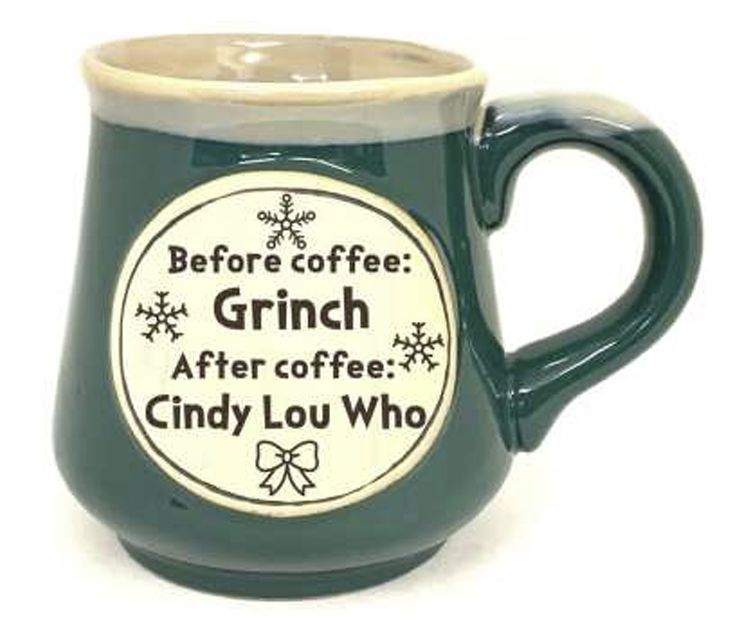 Pottery Style Grinch to Cindy Lou