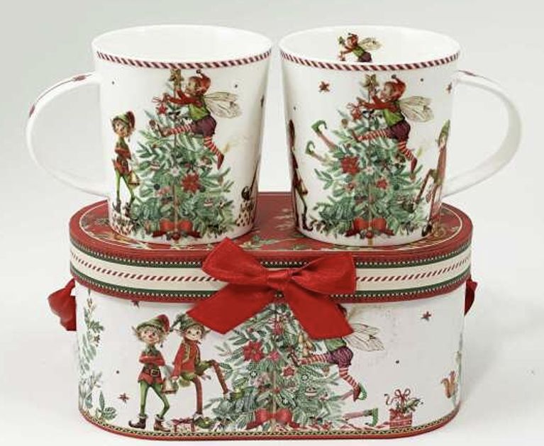 Boxed Mugs Elf
