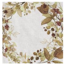 Paper Napkin - Autumn Wreath