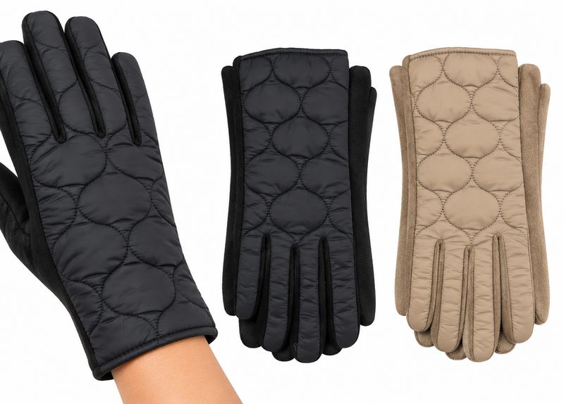 Soft Feel Puffer Gloves