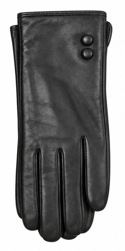 Leather Button Gloves