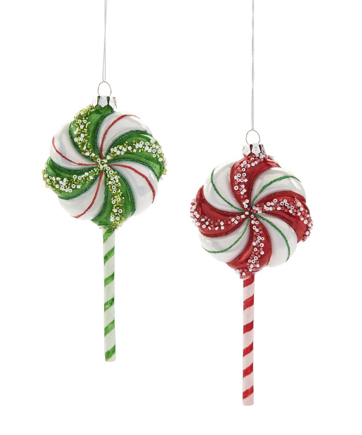 Glass Lollipop Ornament
