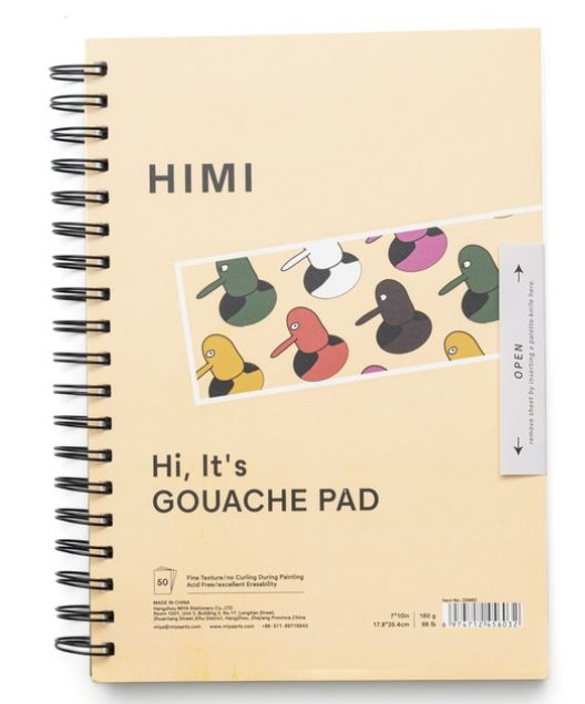 HIMI Spiral Gouache Pad 7x10" 160gsm 50 Sheets