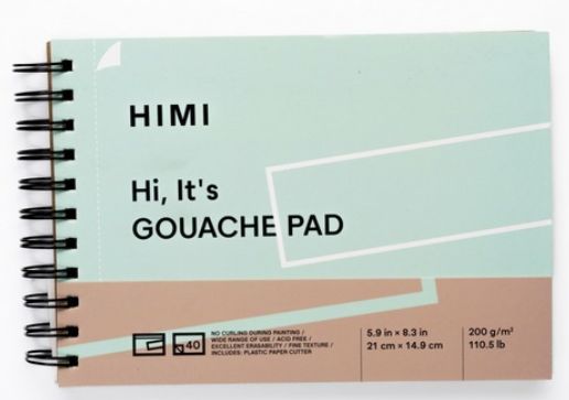 HIMI Spiral Gouache Pad 6x8" 200gsm 40 Sheets