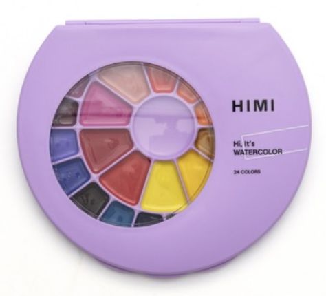 HIMI Semi-Moist Watercolor Paint Set 24 Colors