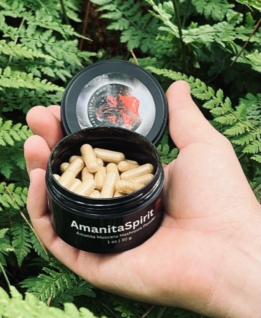 5x Containers with 300 capsules – Dried Amanita Muscaria (Fly Agaric)