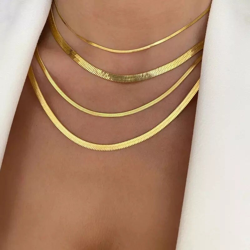 Two Heart Shaped Necklaces Female Fashion Jewelry