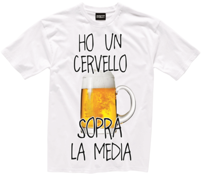 T-shirt CERVELLO SOPRA LA MEDIA