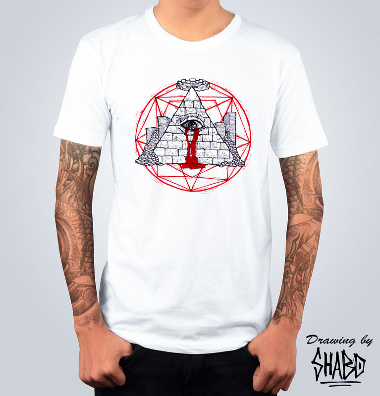 T-shirt Illuminati Bianca