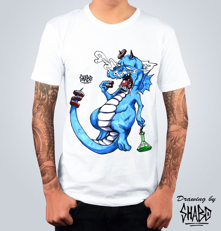 T-shirt Drago Bianca