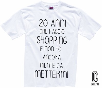 T-shirt 20 ANNI DI SHOPPING