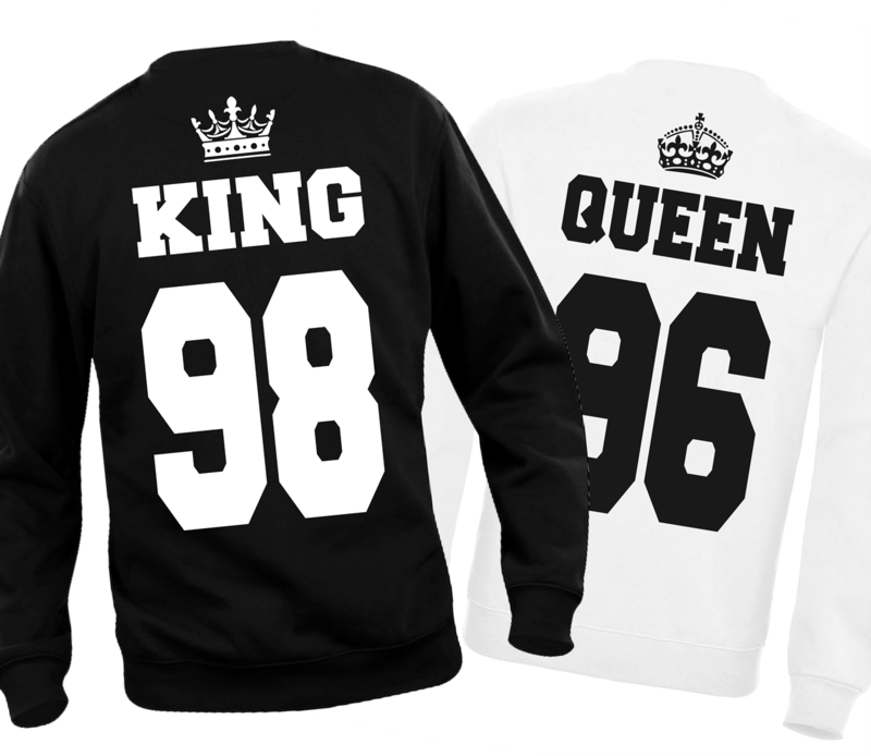 1 Felpa KING + 1 Felpa QUEEN  (Numero a scelta e spedizione gratuita)