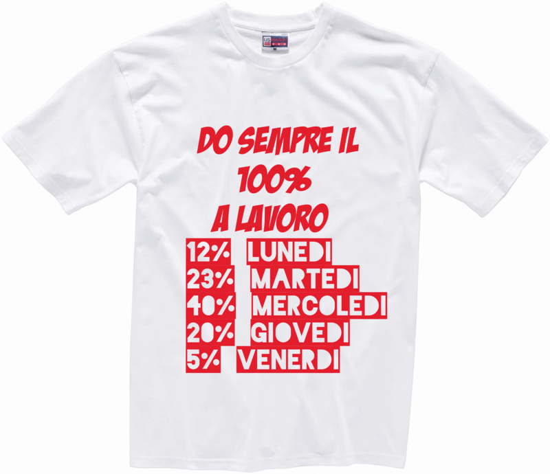 T-shirt 100% AL LAVORO